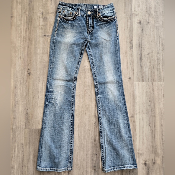 Miss Me Denim Brand Iren Bootcut Jeans Sz 29 - Picture 5 of 12